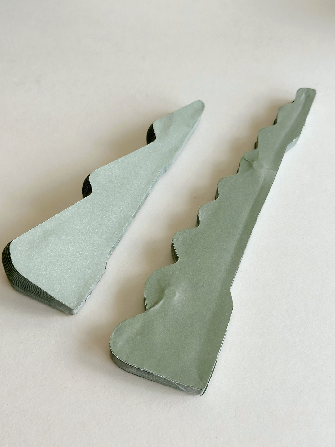 Dusty Green Magnetic Paper Trees (set of 2)