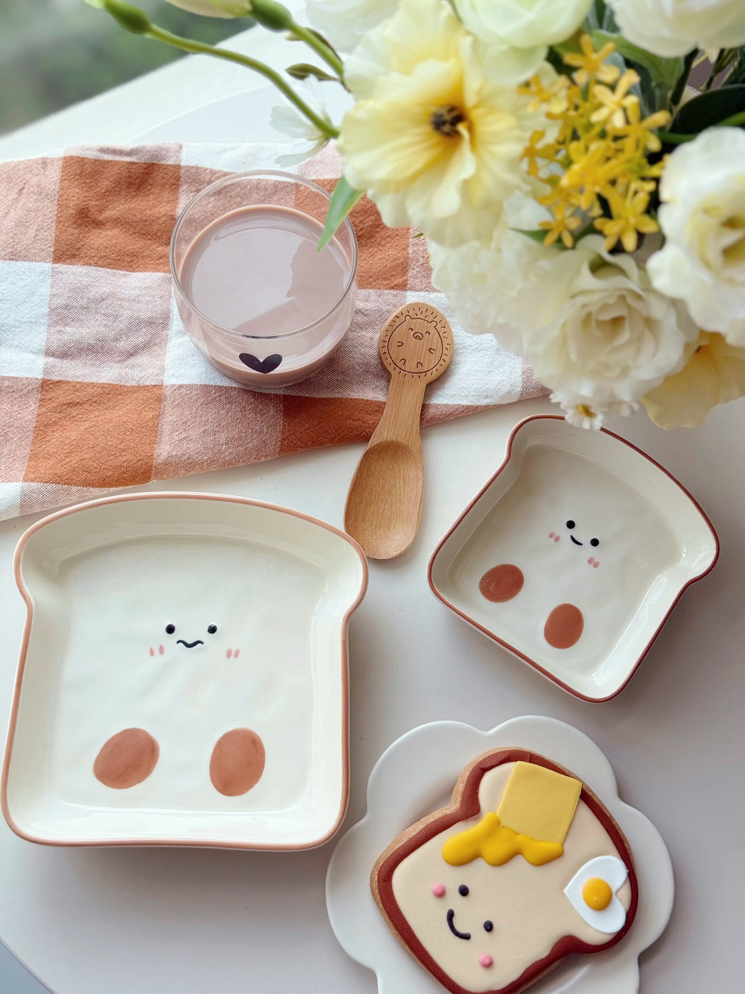 Happy Toast Plates (2 Sizes)