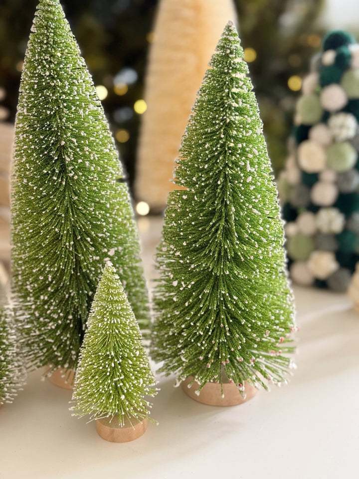 Alpine Glittery Snow Trees (set of 4)