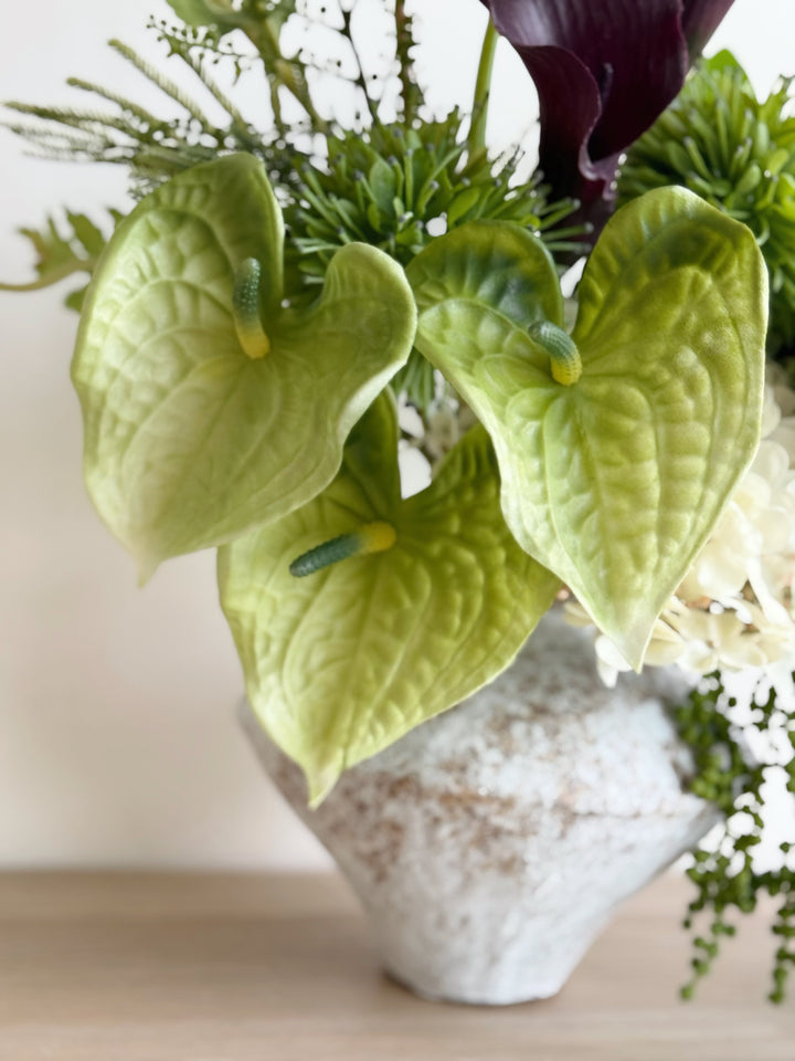 Midnight Verdure Cascade In The Vase (1-sided)