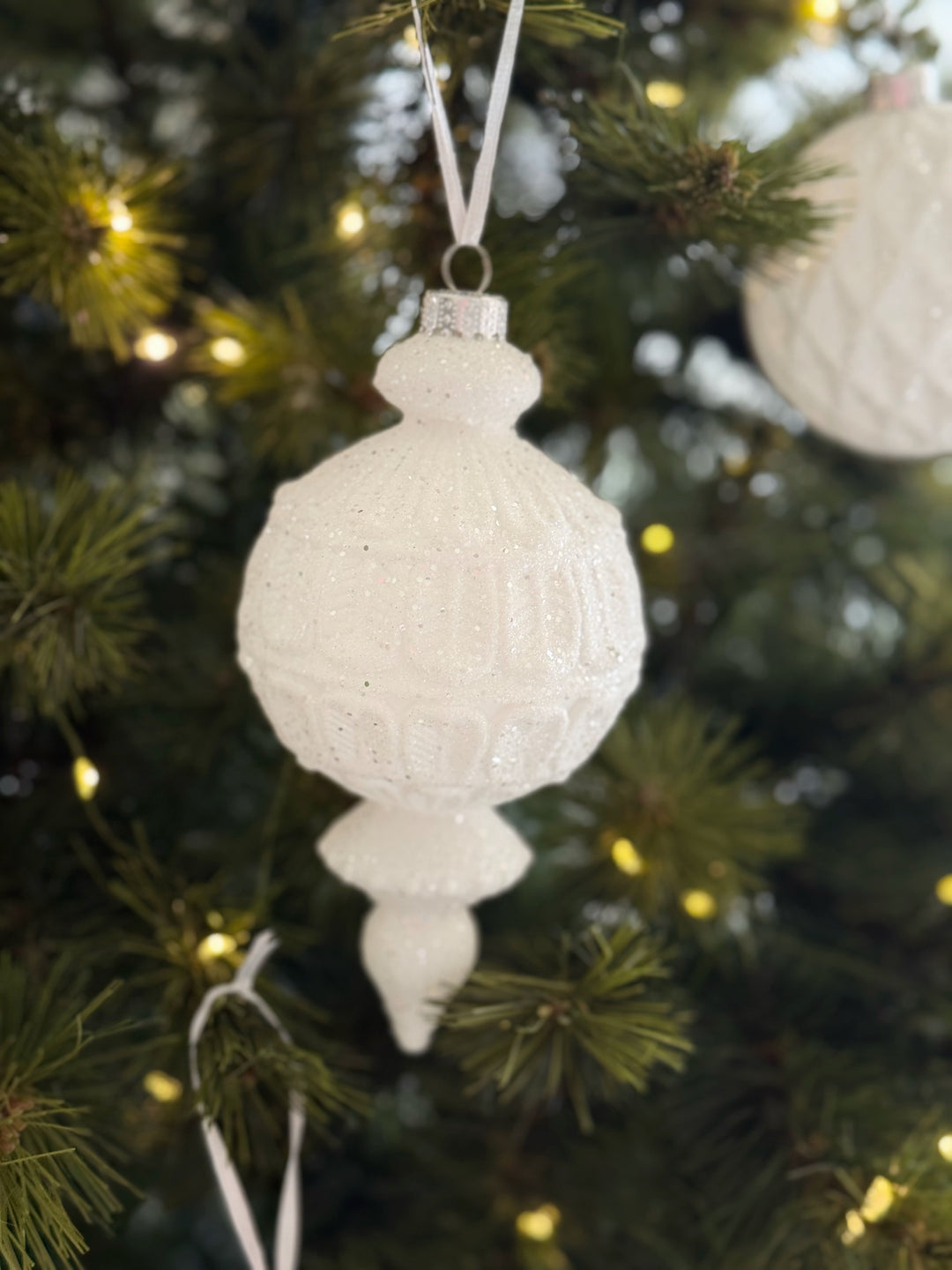 Snowfall Sparkle Christmas Baubles (Set of 10)