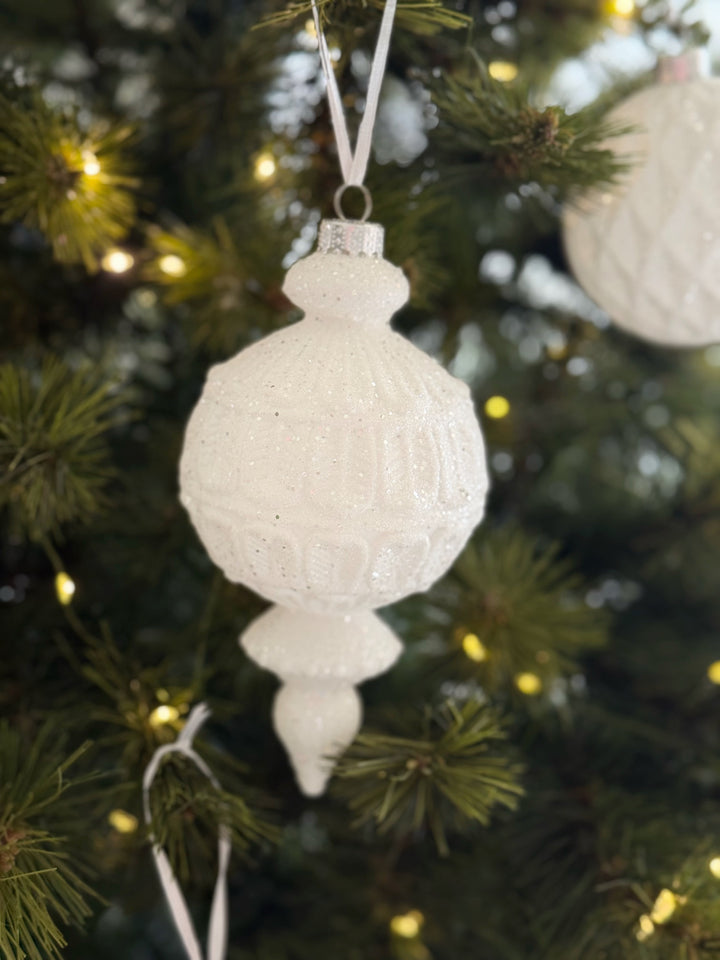 Snowfall Sparkle Christmas Baubles (Set of 10)