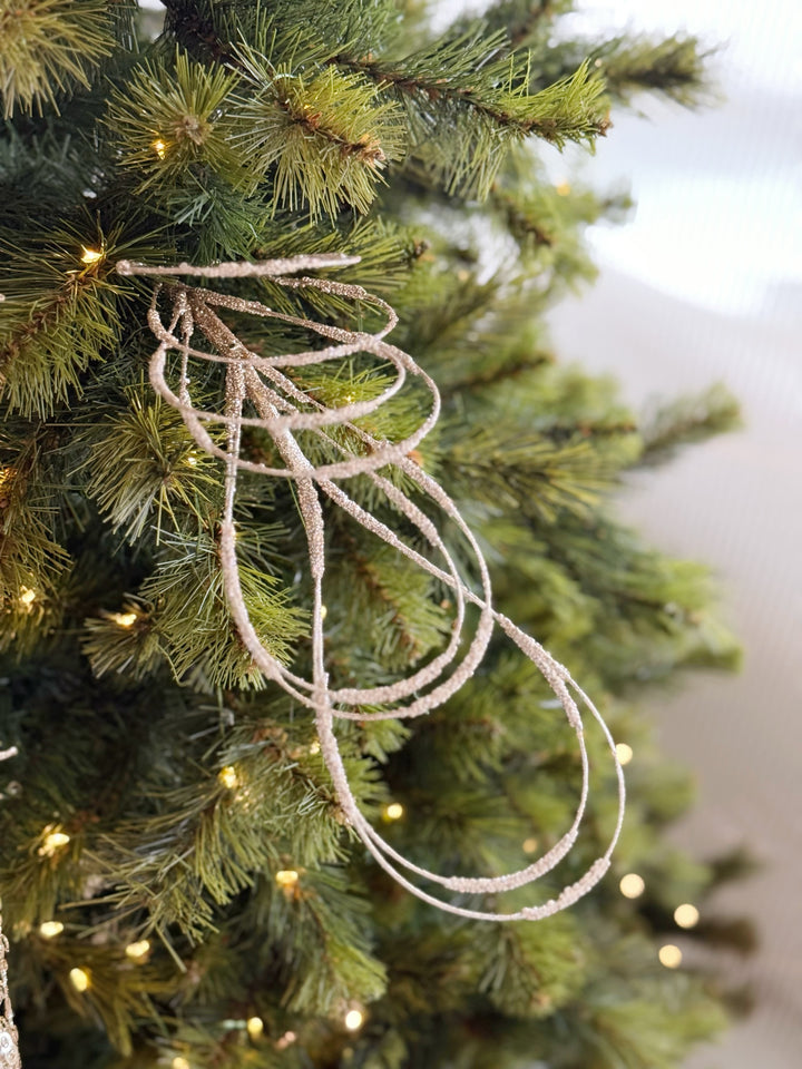 Champagne Twirl Glitter Stem (set of 3)