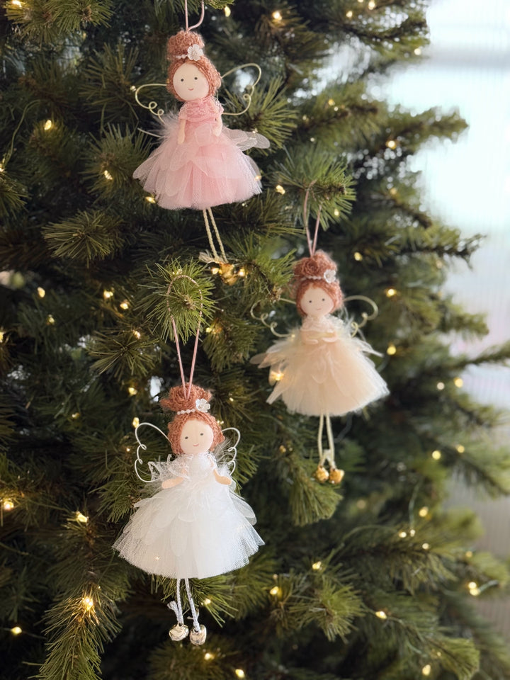 Petal Tulle Fairy Hanging Ornament (3 options)