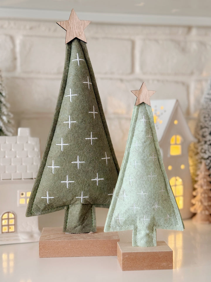 Starlight Embroidered Felt Trees (2 options)
