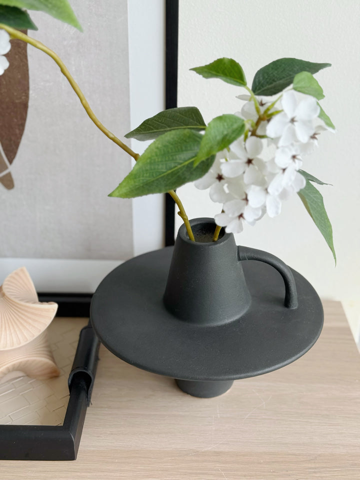 Orbit Handle Porcelain Vase