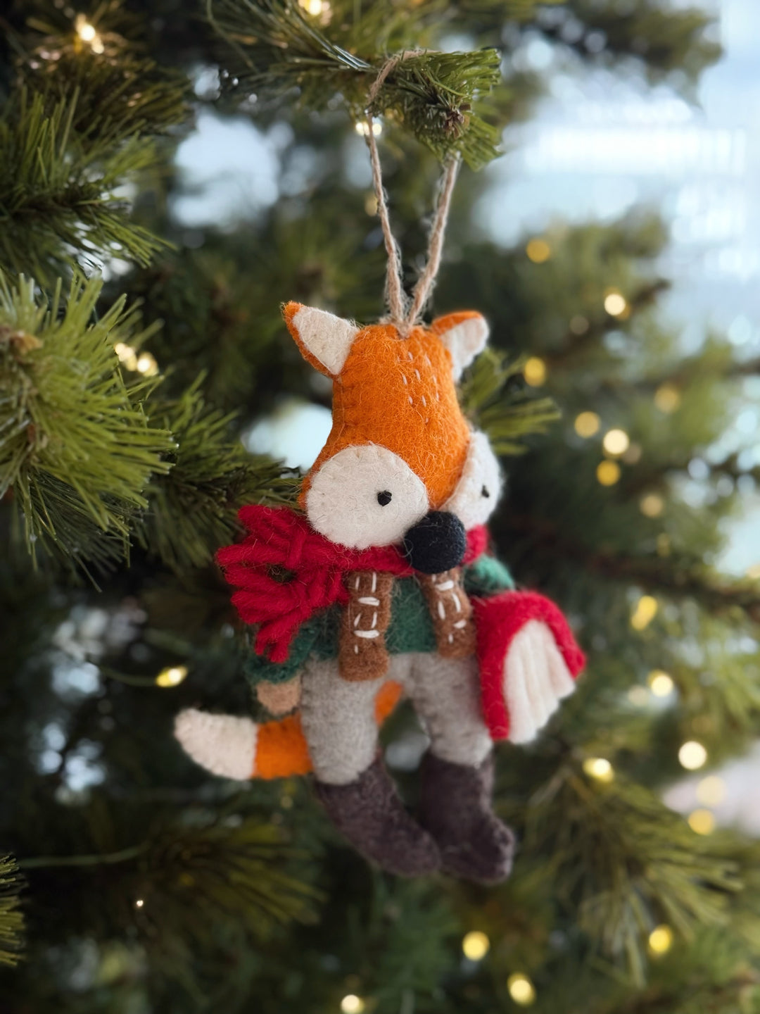 Storytime Fox Felt Ornament
