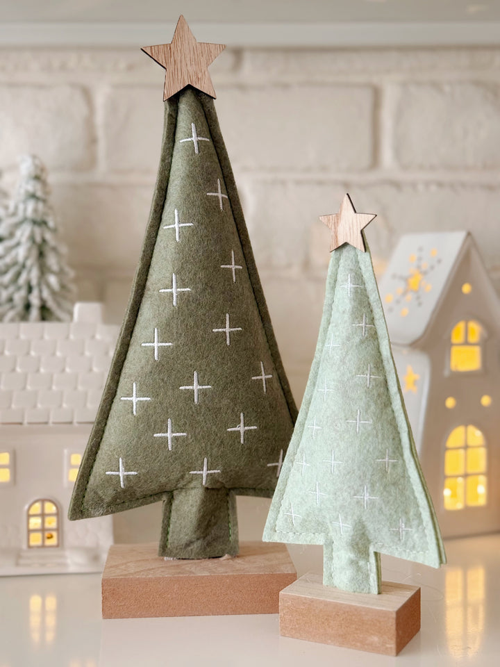 Starlight Embroidered Felt Trees (2 options)