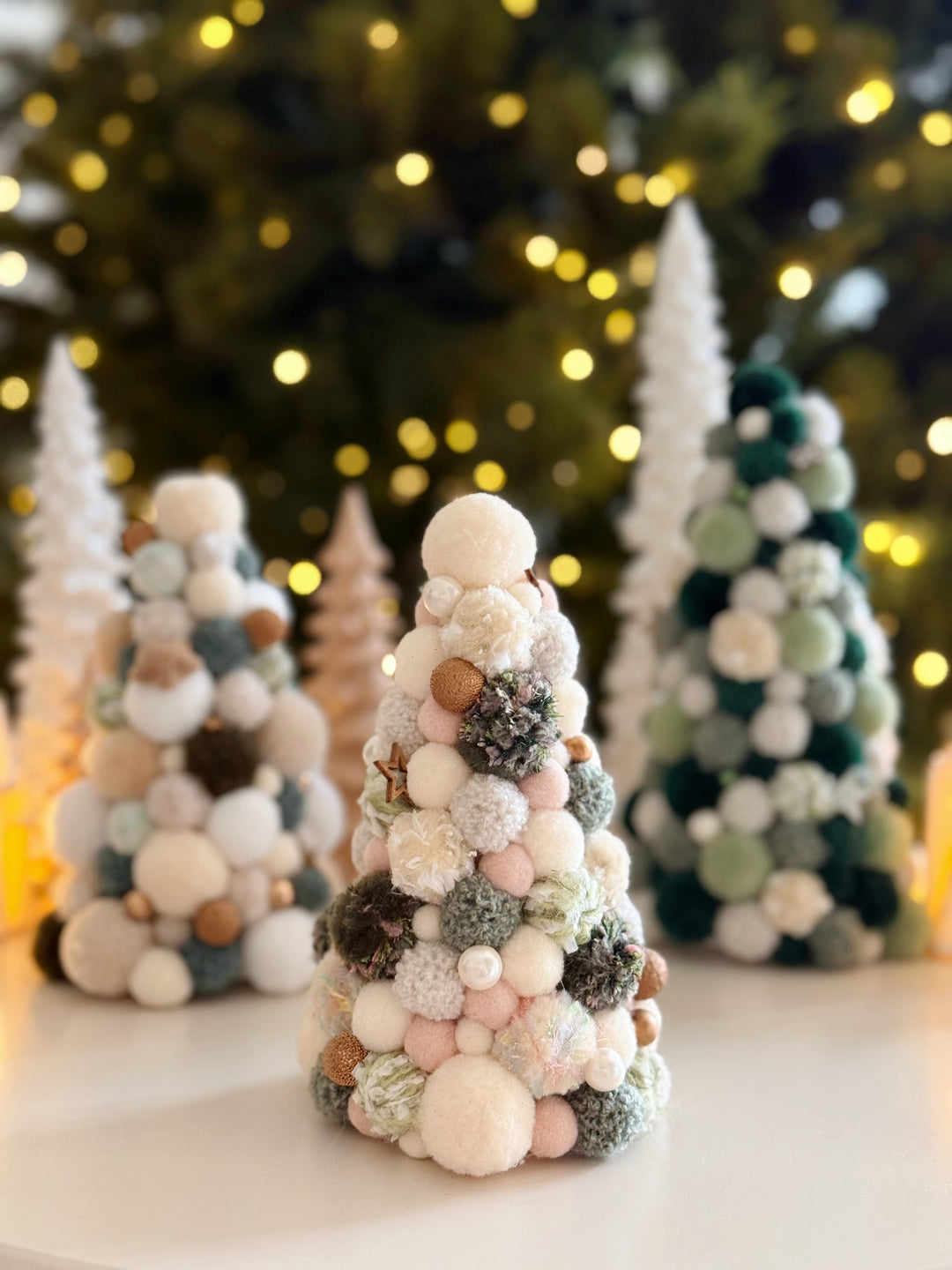 Mistletoe Dreams Handmade Pom Pom Tree (3 options)