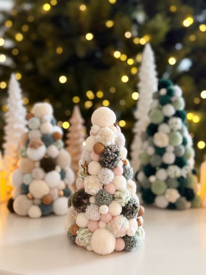 Mistletoe Dreams Handmade Pom Pom Tree (3 options)