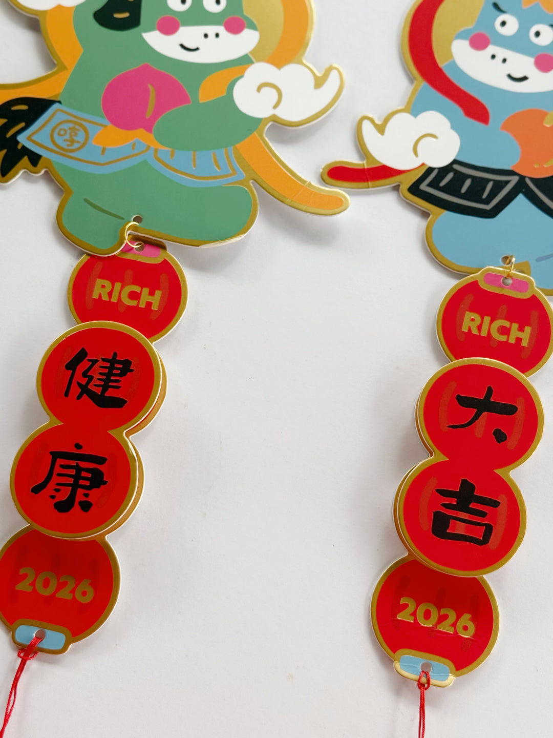 Fortune Companions – Auspicious Steeds Hanging Decor (Set of 2)