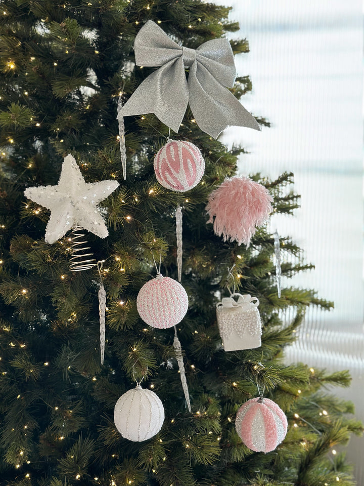 PRE-ORDER (20-25 Nov): Frosted Blush Christmas Ornament Set