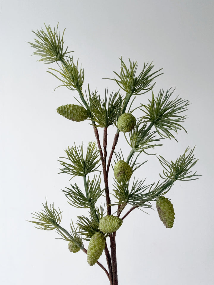Pine Cone Faux Branch