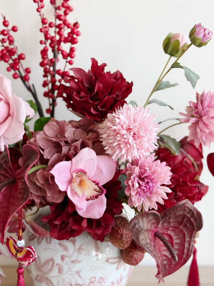 瑞气盈门 Auspicious Welcome Arrangement In The Vase (1-sided)