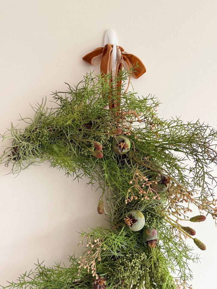 Woodland Drift Crescent Wreath