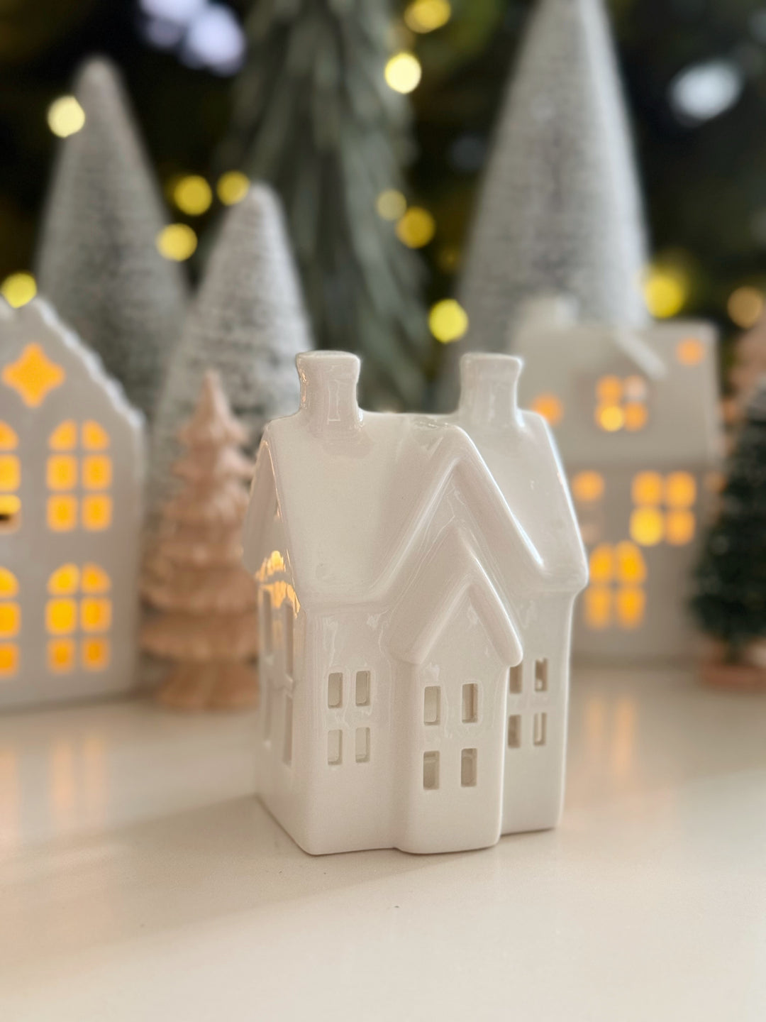 Twinkle Lane Porcelain Tealight House Collection (5 options)