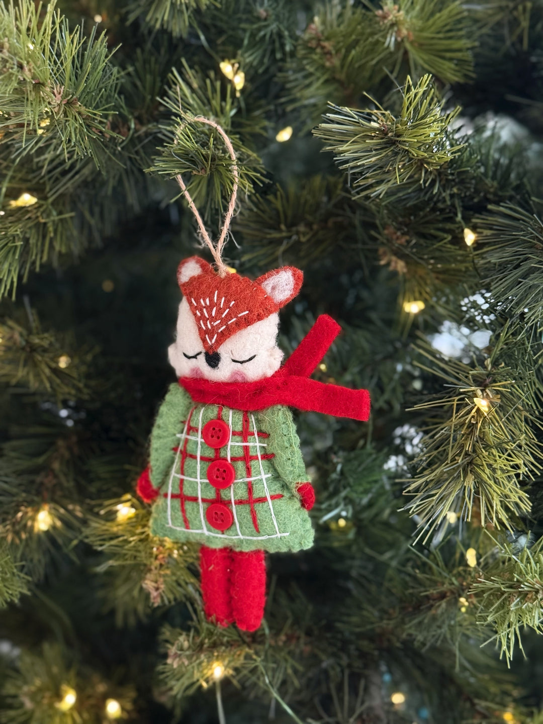 Frosty Fox Felt Ornament