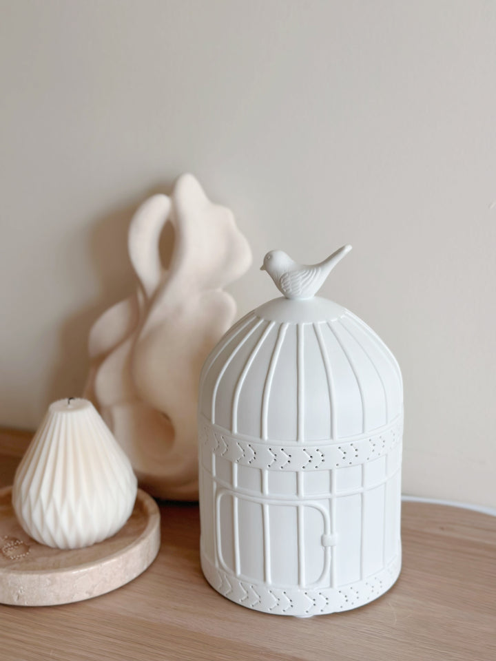 Aviary Glow Birdcage Table Lamp