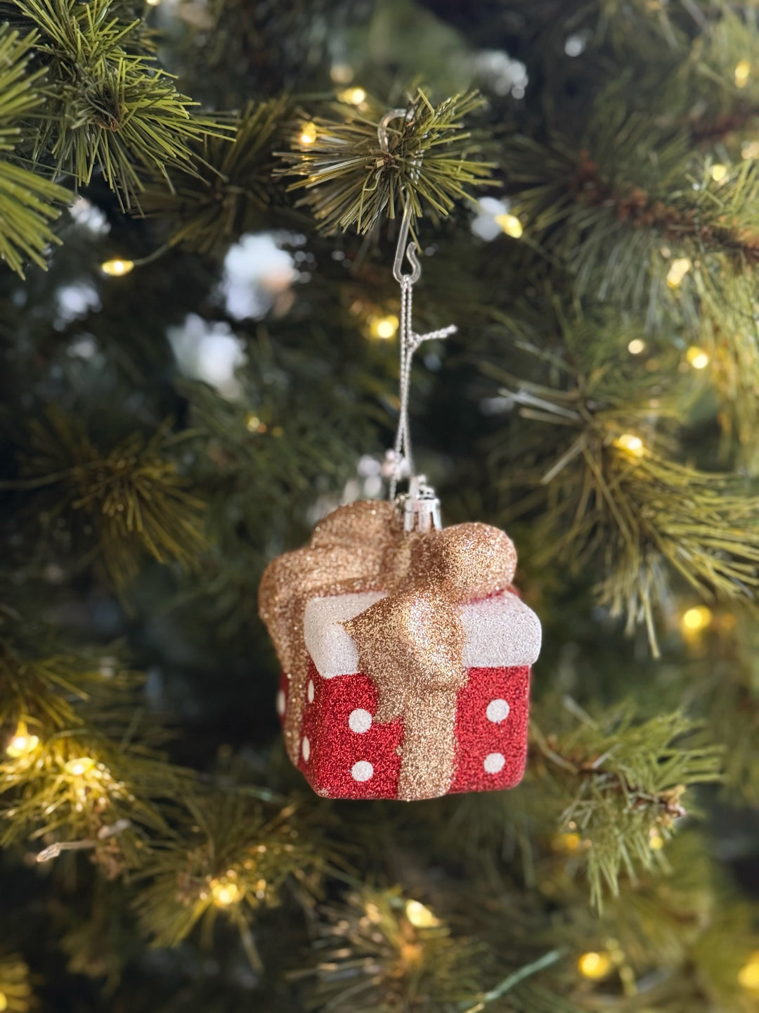 Sparkle Gift Box Ornament