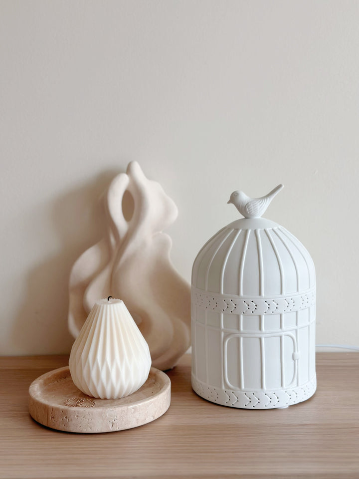Aviary Glow Birdcage Table Lamp