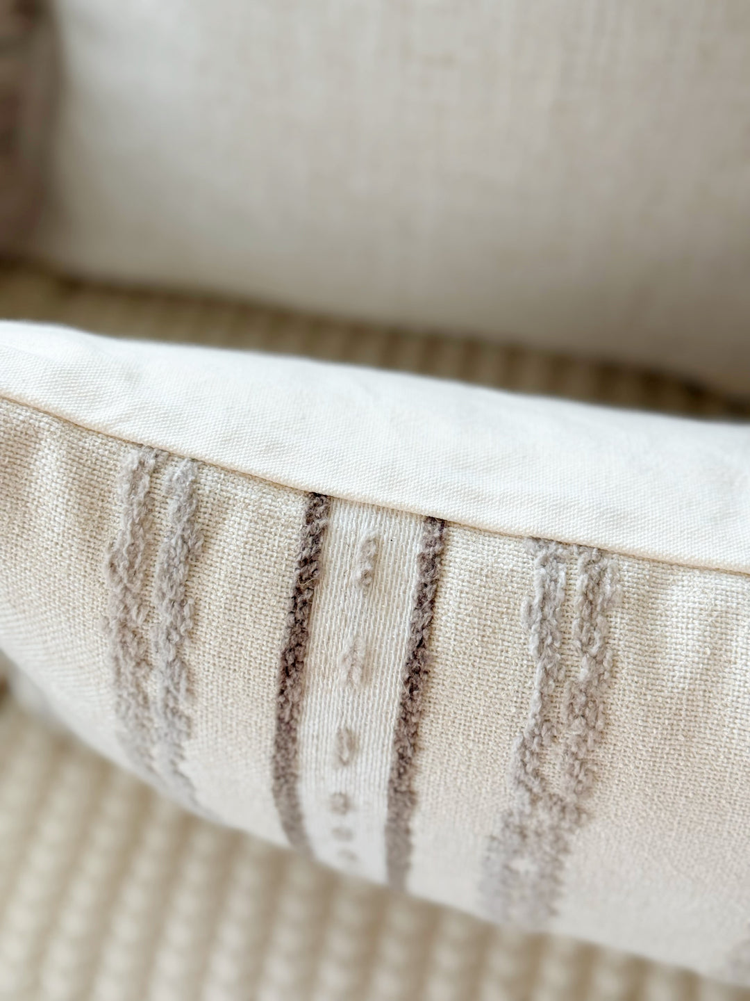 Sandrift Tassel Stripe Waist Cushion Cover