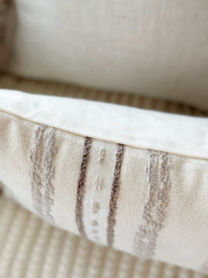 Sandrift Tassel Stripe Waist Cushion Cover