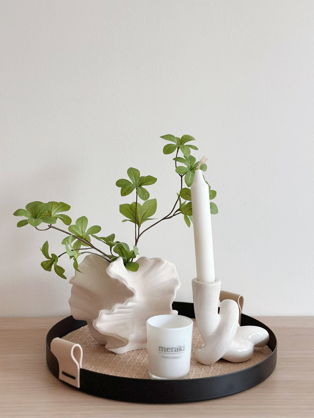 Ripple Sculpted Decor Vase - small