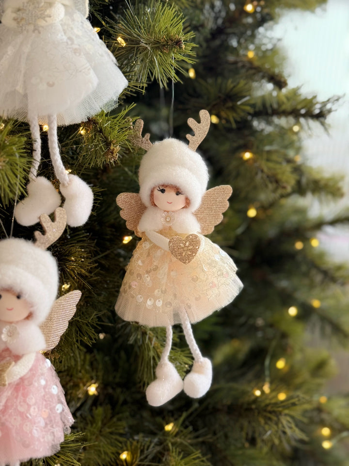 Winter Antler Angel Hanging Ornament (3 colours)