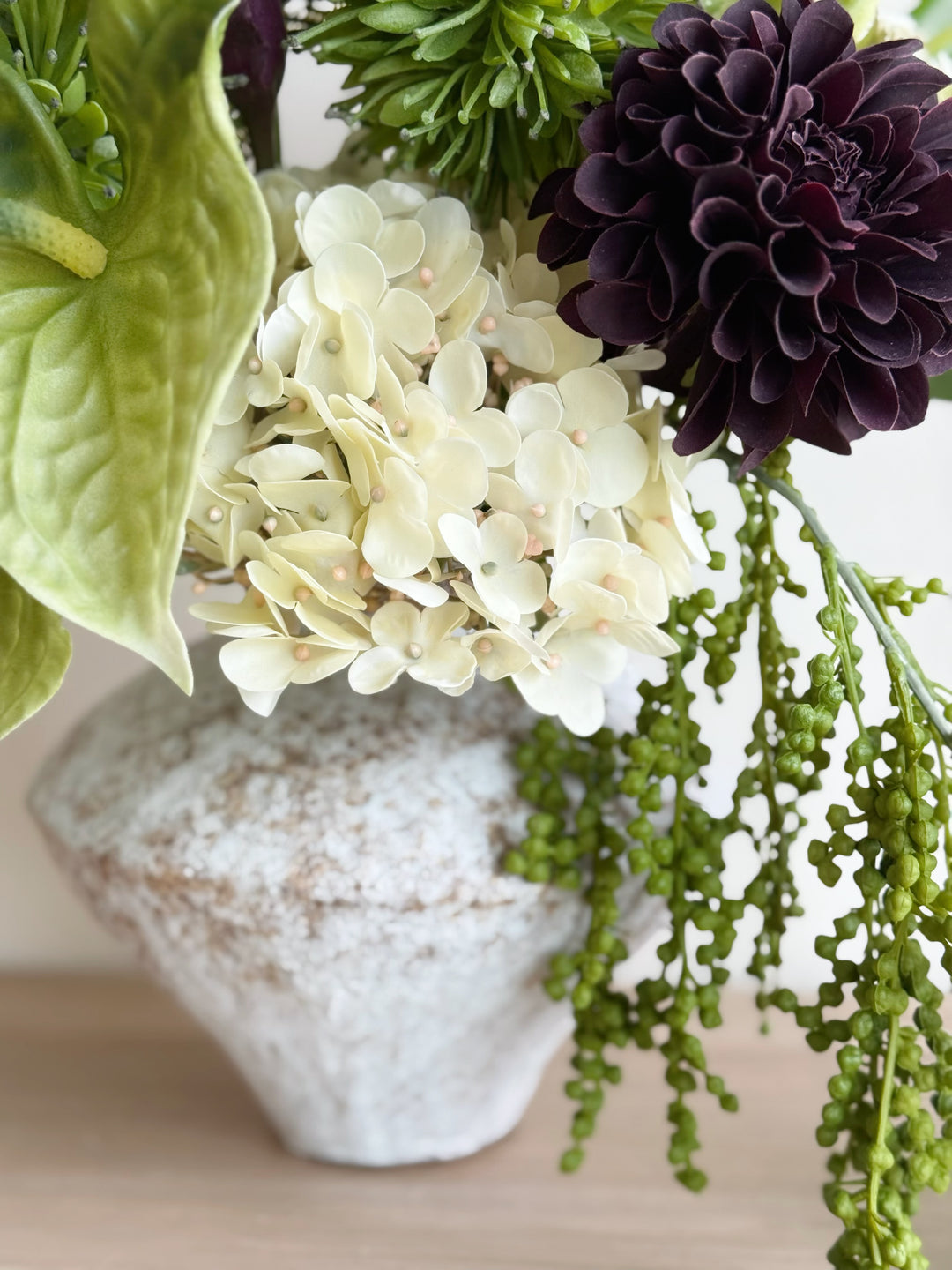 Midnight Verdure Cascade In The Vase (1-sided)