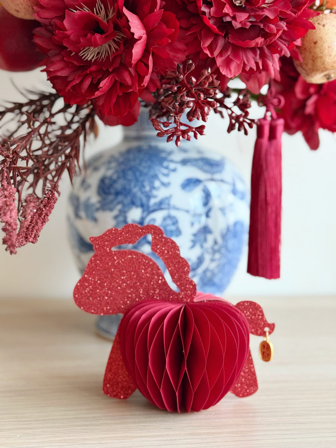 Gallop of Fortune Honeycomb Horse Decor