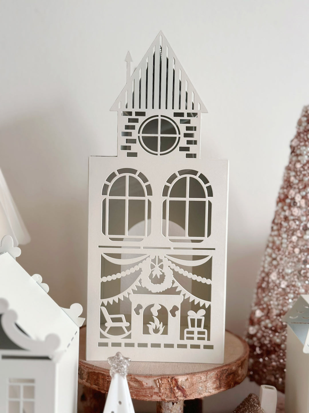 Whimsical Christmas Village Tealight Houses (4 options)