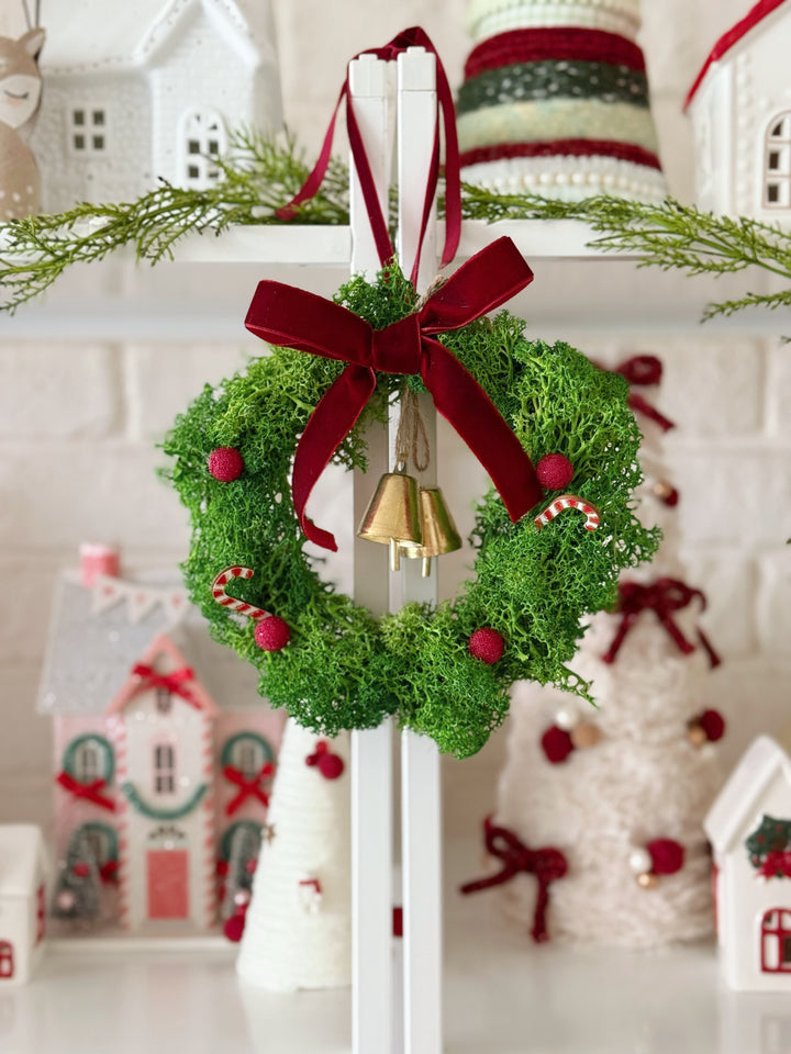 Velvet Bells Moss Wreath