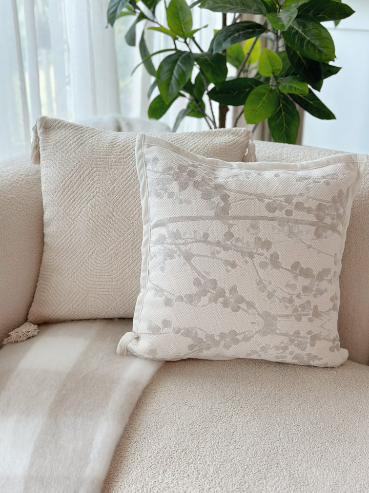 HerringHaven Tassel Cushion Cover - Beige