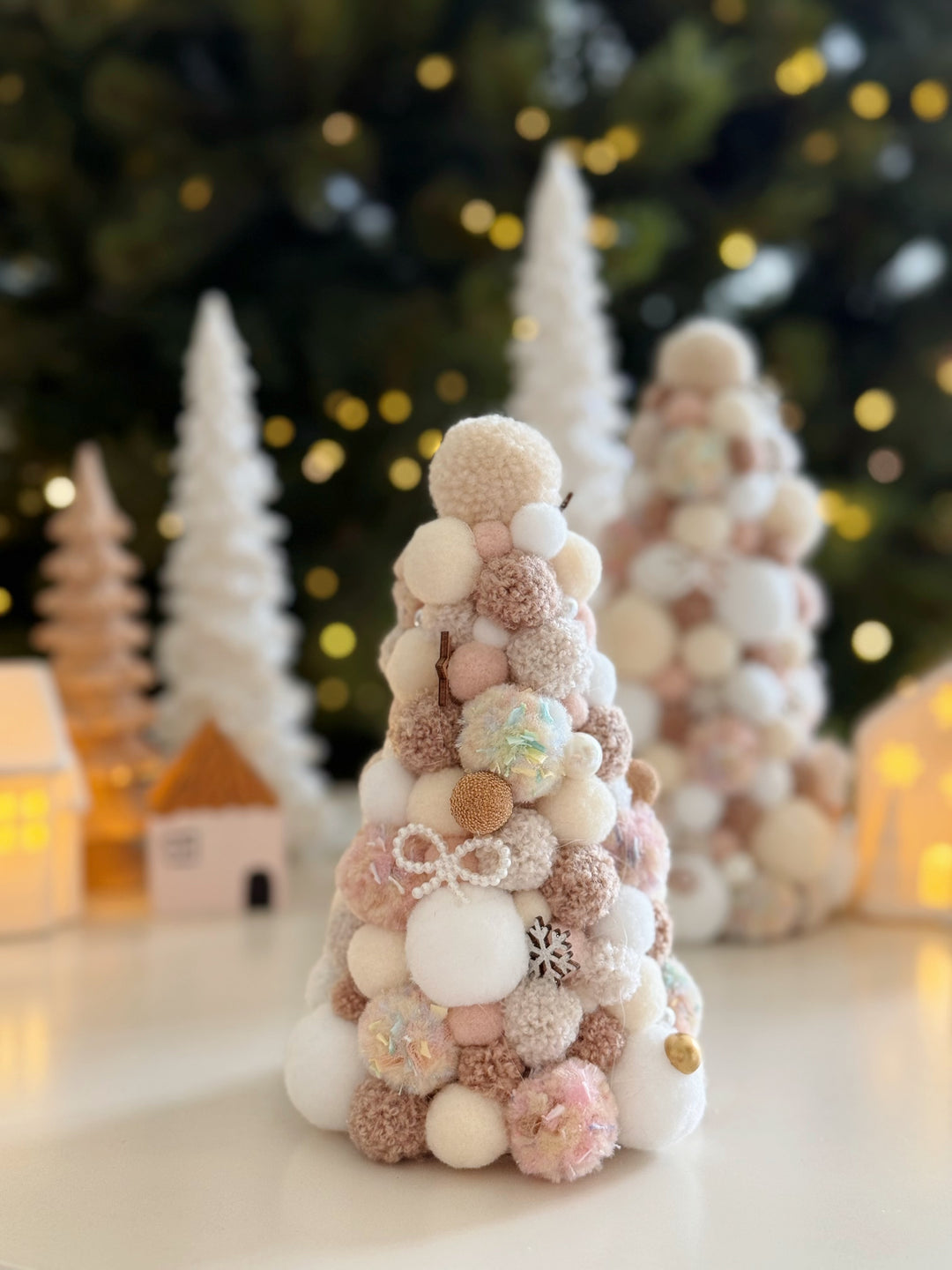 Sugarplum Dreams Handmade Pom Pom Tree (2 options)