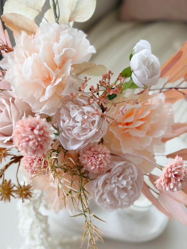 Champagne Blush Bloom in the Vase  (1-sided)