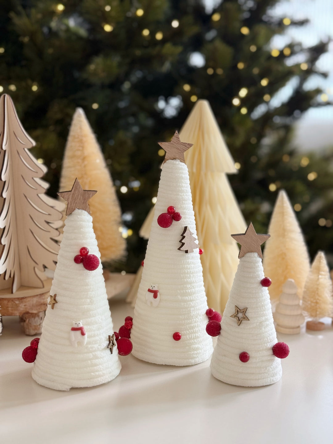 Frosted Elegance Tree Trio (set of 3)