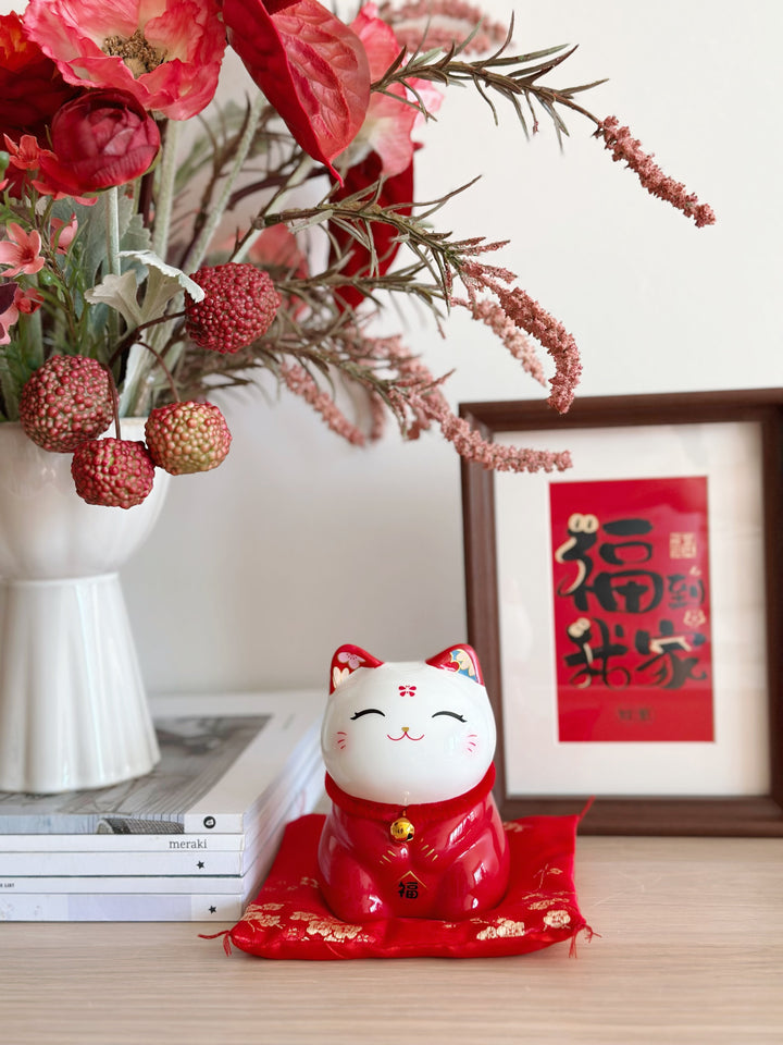 PRE-ORDER (9-15 Jan): Joyful Cherry Blessing Lucky Cat