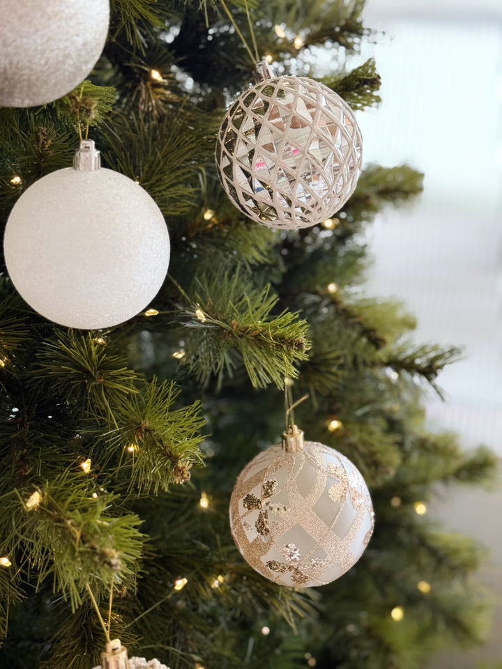 Winter Radiance 8cm Bauble Set (Set of 8)