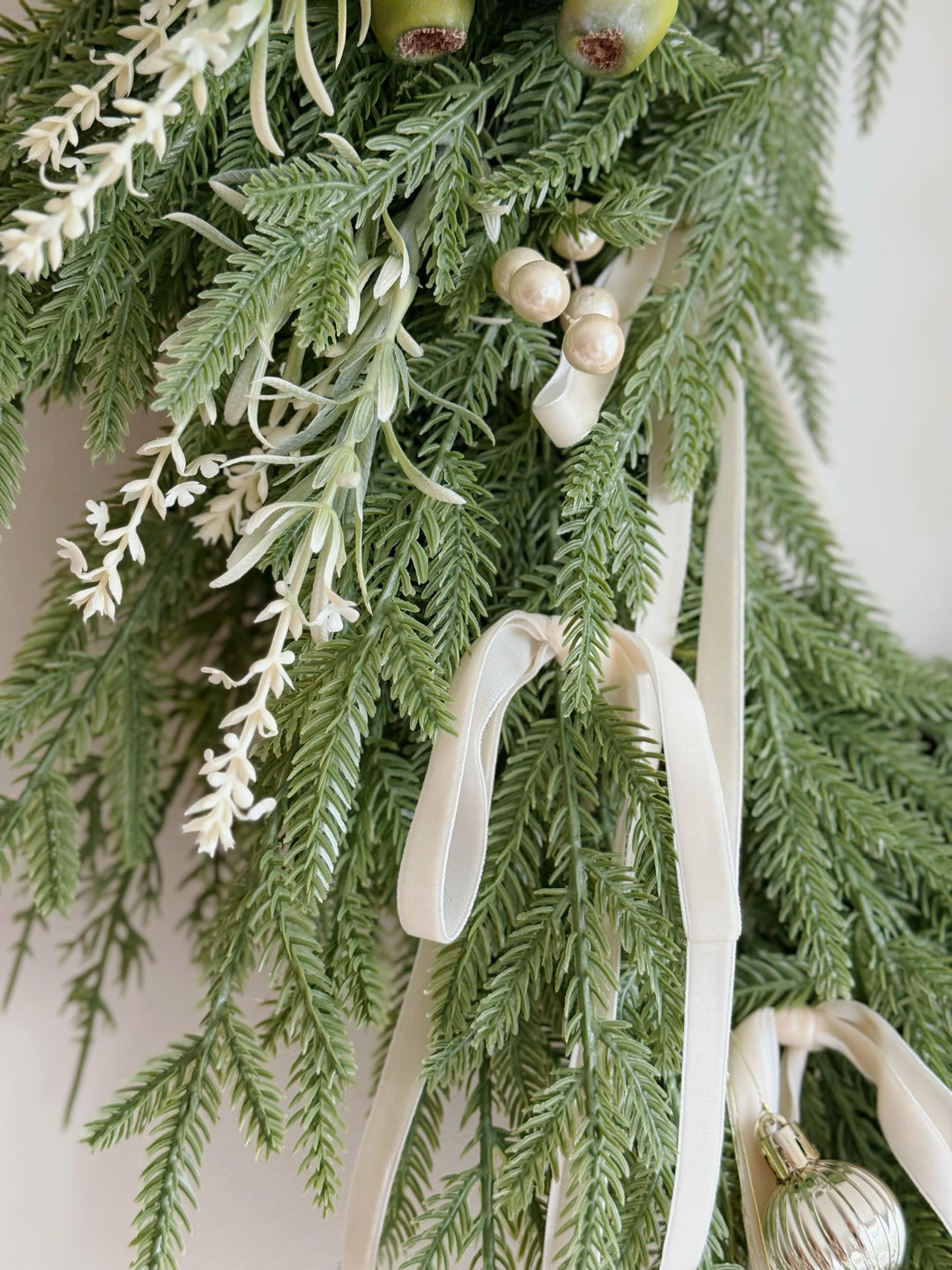 MADE-TO-ORDER: Evergreen Pearl Wreath