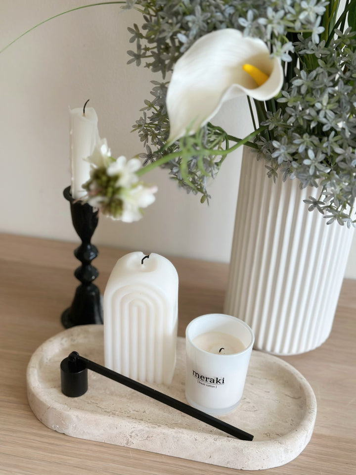 Timeless Oval Travertine Tray