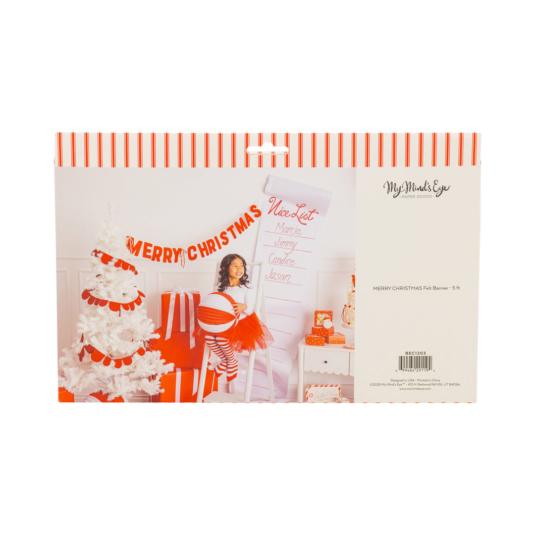 PRE-ORDER (26/09-02/10): Thick Felt Merry Christmas Banner