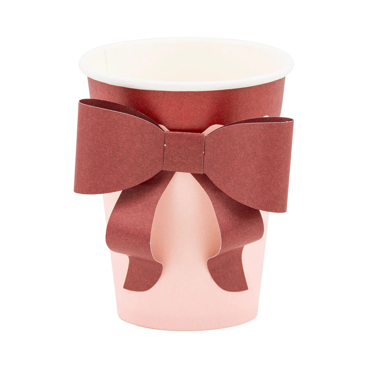 PRE-ORDER (26/09-02/10): Pink & Burgundy Bow Paper Cup