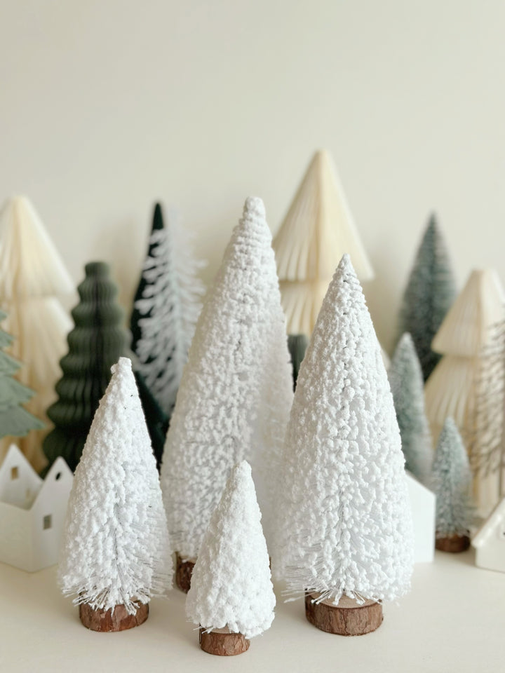 PRE-ORDER (1-6 Nov): Snow-Kissed Winter Wonderland Bristle Tree Set (set of 4)