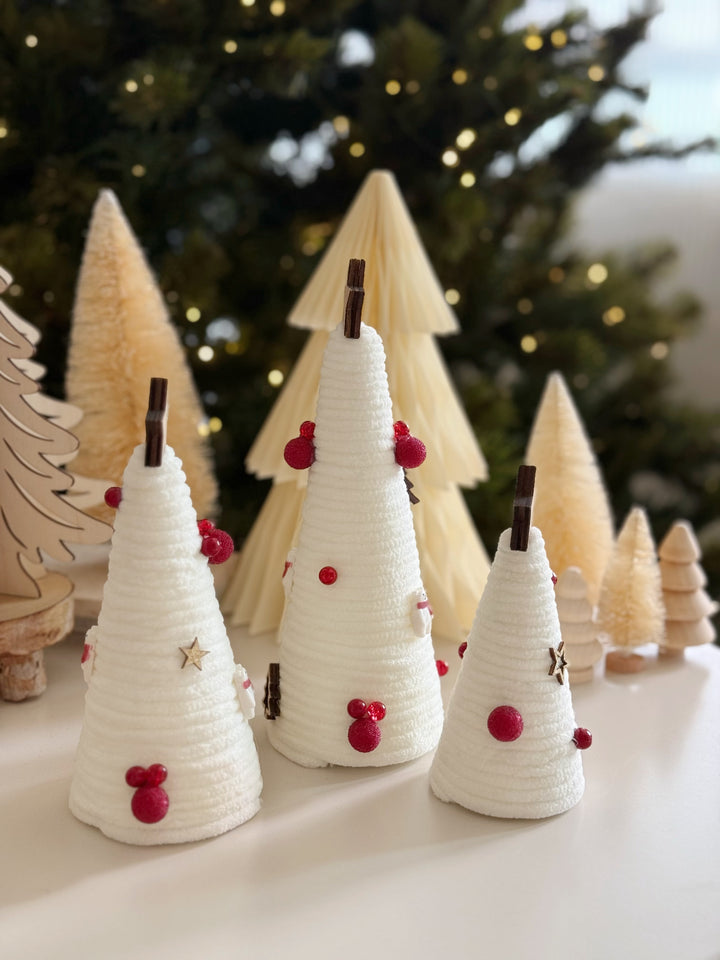 Frosted Elegance Tree Trio (set of 3)
