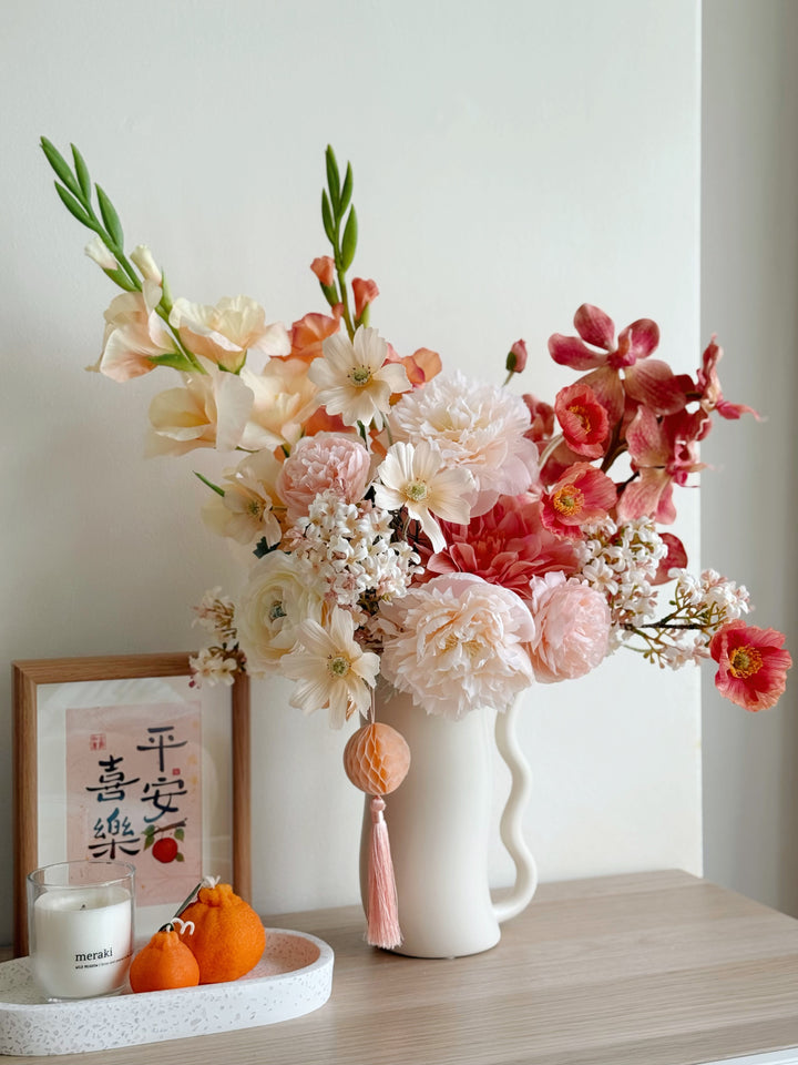 好事发生 Joyful Blessings Bloom In The Vase (1-sided)