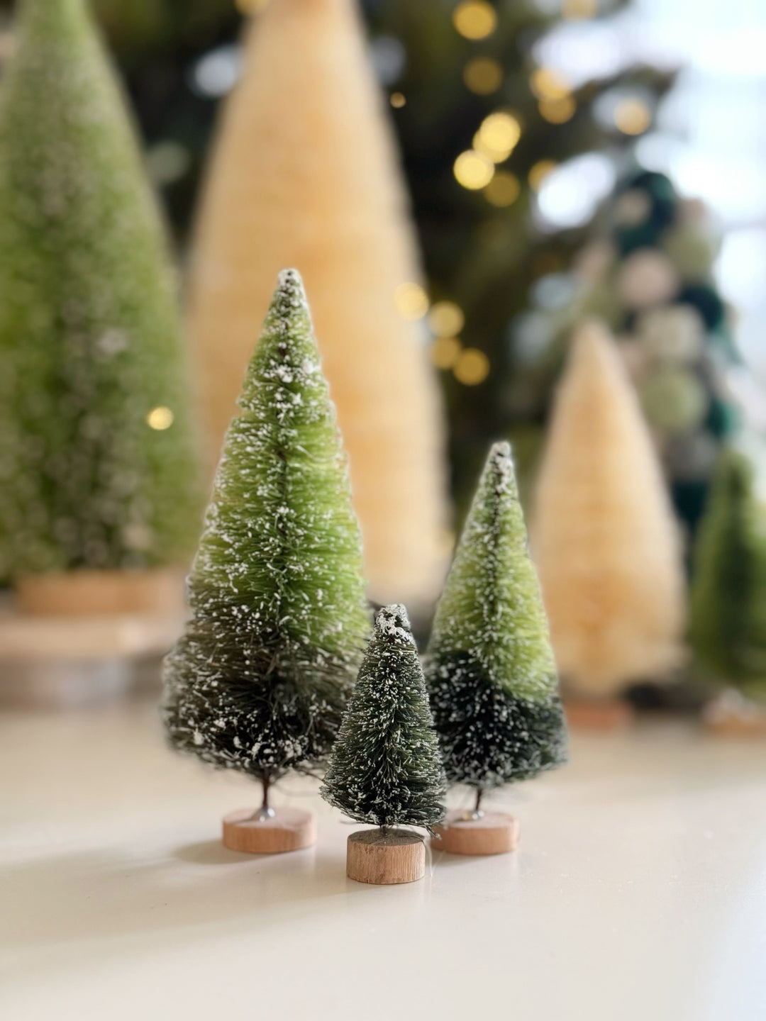 Gradient Meadow Mini Trees (set of 3)