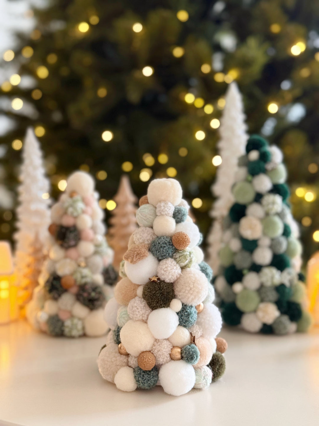 Mistletoe Dreams Handmade Pom Pom Tree (3 options)