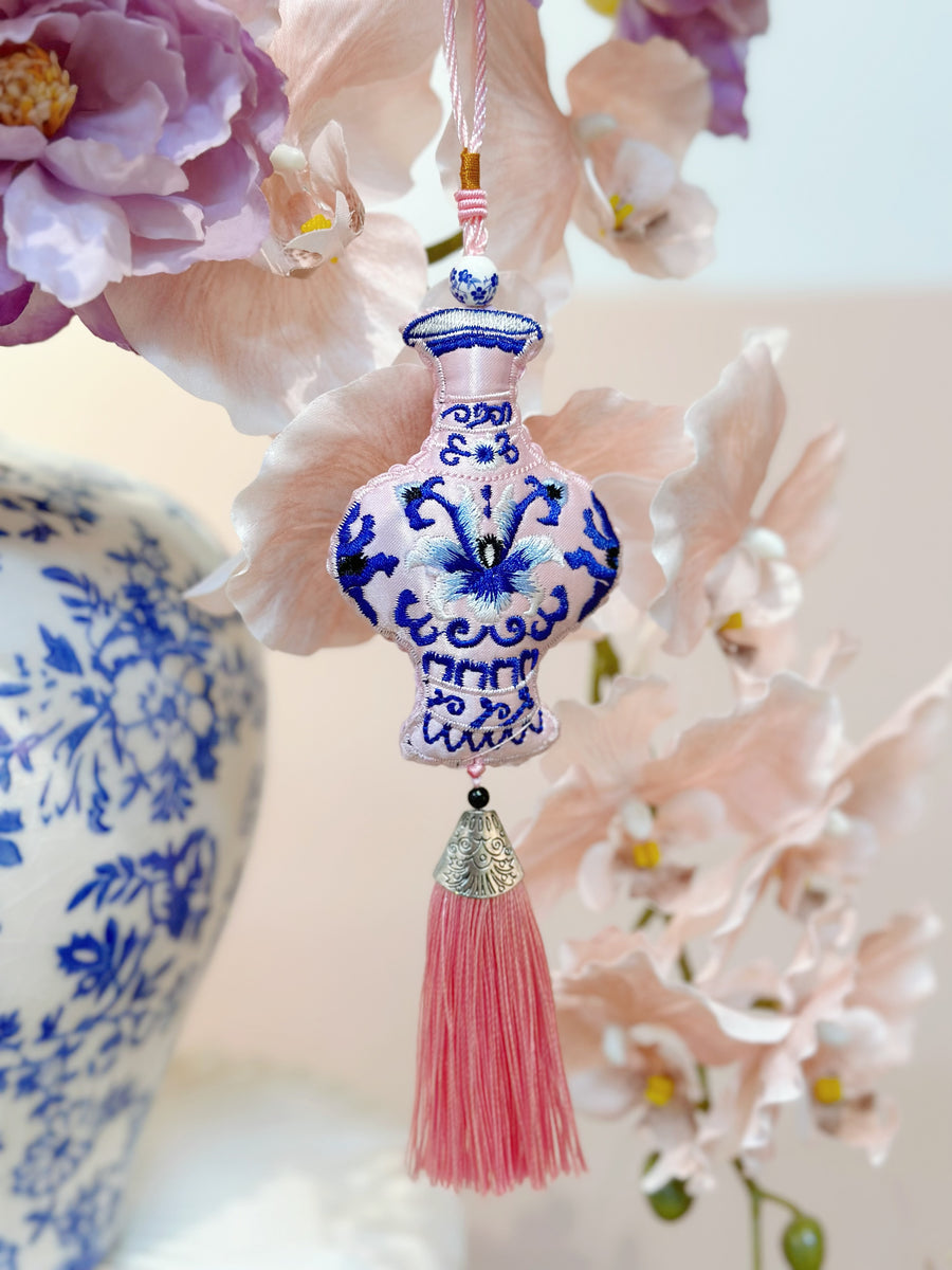 Pink Vintage Vase Tassel Charm - 3LittlePicks