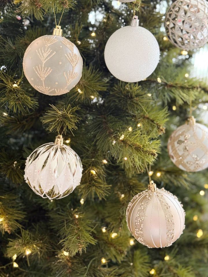 Winter Radiance 8cm Bauble Set (Set of 8)