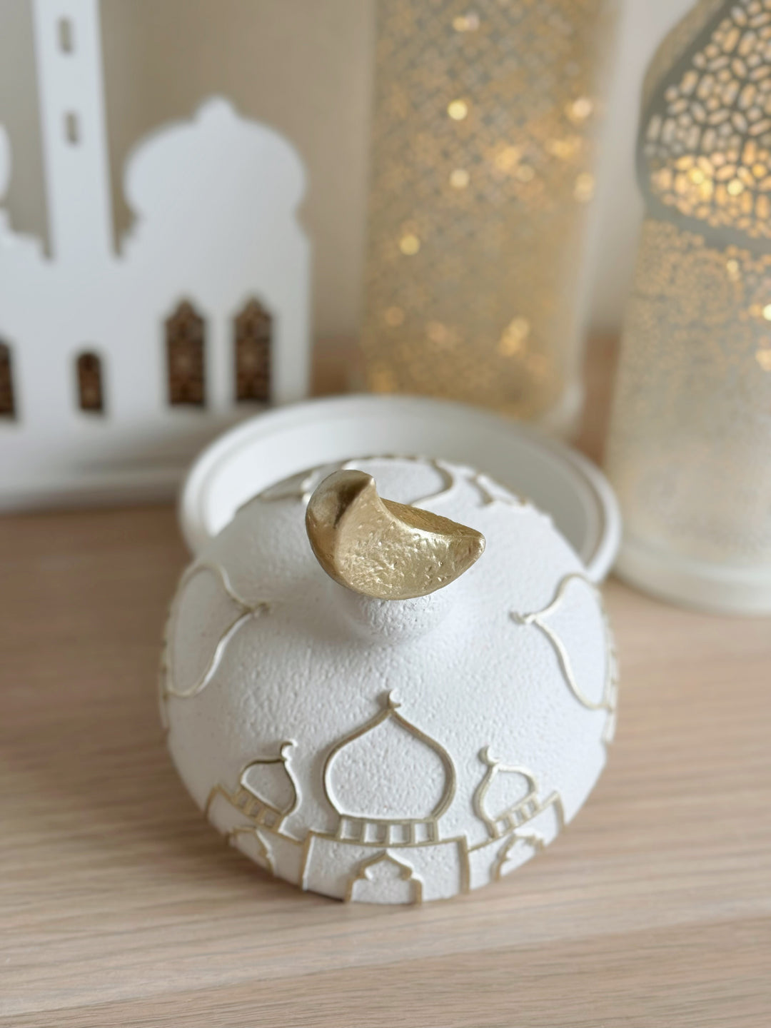 Golden Crescent Keepsake Box